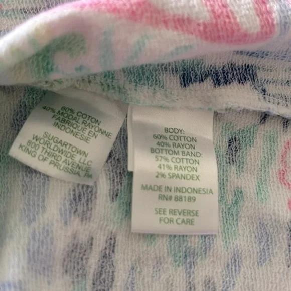 Lilly Pulitzer Fletcher pocketed cotton blend Pullover M - Picture 10 of 11